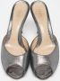 Fendi Vintage Pre-owned Suede sandals Gray Dames - Thumbnail 2