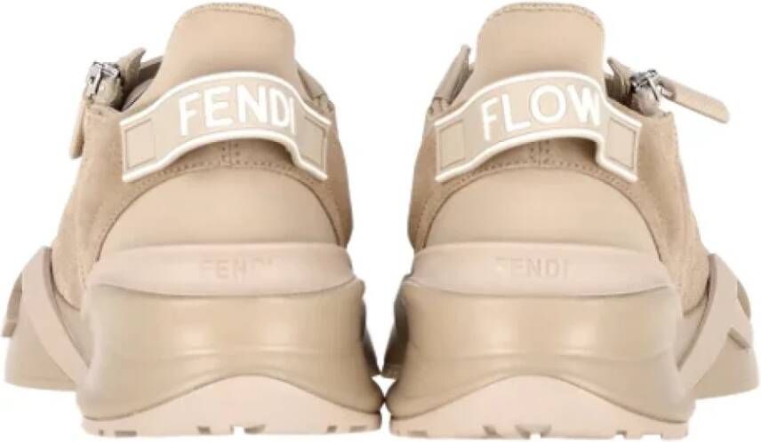 Fendi Vintage Pre-owned Suede sneakers Brown Dames