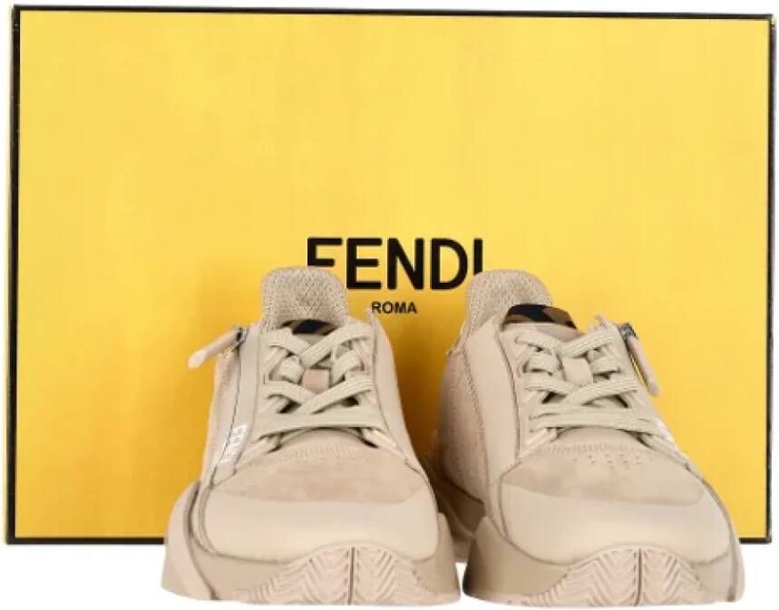 Fendi Vintage Pre-owned Suede sneakers Brown Dames