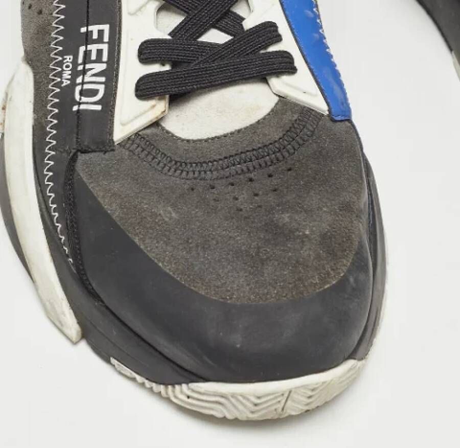 Fendi Vintage Pre-owned Suede sneakers Multicolor Heren