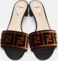 Fendi Vintage Pre-owned Velvet sandals Brown Dames - Thumbnail 3