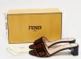 Fendi Vintage Pre-owned Velvet sandals Brown Dames - Thumbnail 9