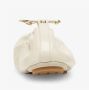 Fendi Witte leren ballerina flats met enkelband Beige Dames - Thumbnail 8