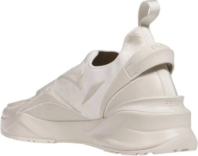 Fendi Witte Slip-On Sneakers Aw23 Beige Heren