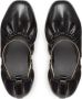 Fendi Zwarte leren ballerina flats met metalen enkelband Black Dames - Thumbnail 3