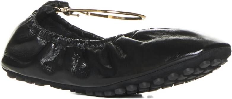 Fendi Zwarte platte schoenen Elegant stijl Black Dames