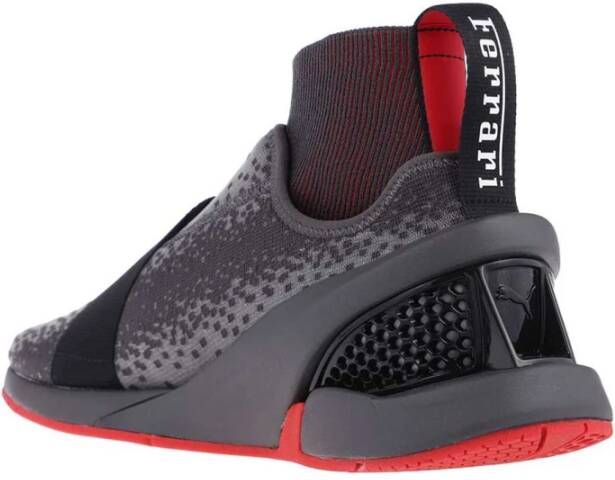 Ferrari Hoge sneakers met amandelvormige neus Black Heren