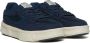 Fessura Blauwe stoffen en leren sneakers Blue Heren - Thumbnail 2