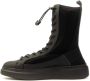 Fessura Hoge Top Army Zwart Sneakers Black Dames - Thumbnail 4