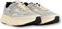 Fessura Witte Zilveren Sneaker Lichtgewicht Comfort Beige Dames - Thumbnail 2