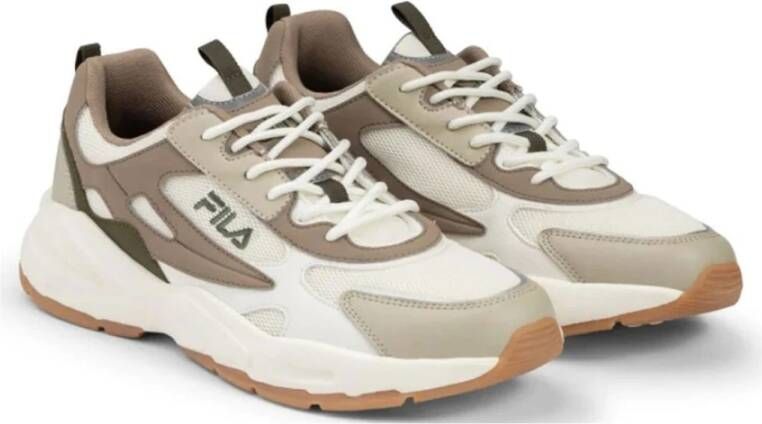 Fila Beige Vrijetijdssneakers voor Mannen Beige Heren