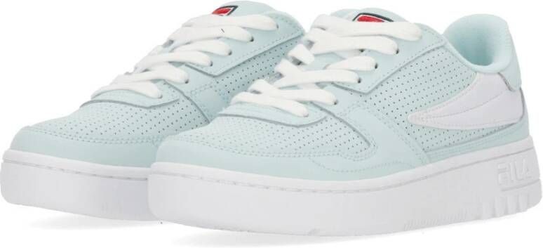 Fila Blauw Glas Lage Sneaker Perfo Blue Dames