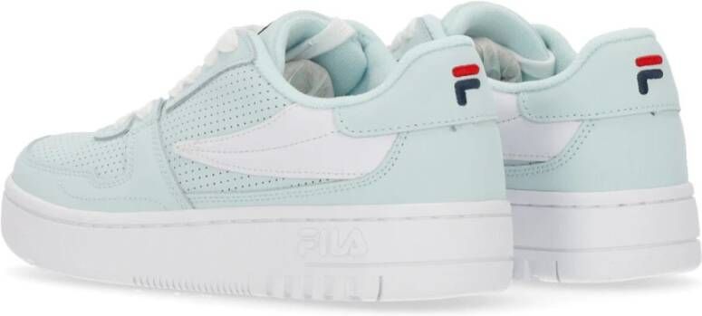 Fila Blauw Glas Lage Sneaker Perfo Blue Dames