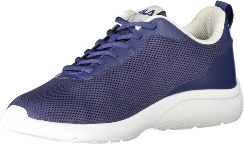 Fila Blauwe Sportieve Veterschoenen met Logo Print Blue Heren