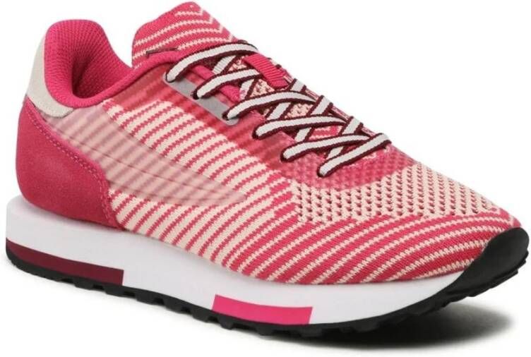 Fila Dames Ronde Neus Sneakers Synthetisch Leer Multicolor Dames