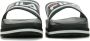 Fila Dames Sleehak Slippers Zwart Strepen Black Dames - Thumbnail 4