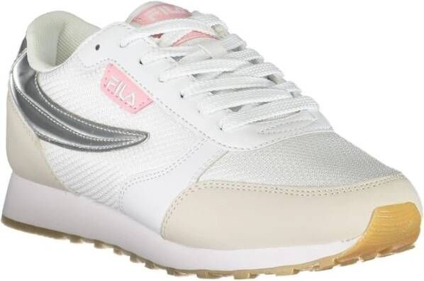 Fila Elegante Sportschoenen met Zilveren Accenten White Dames