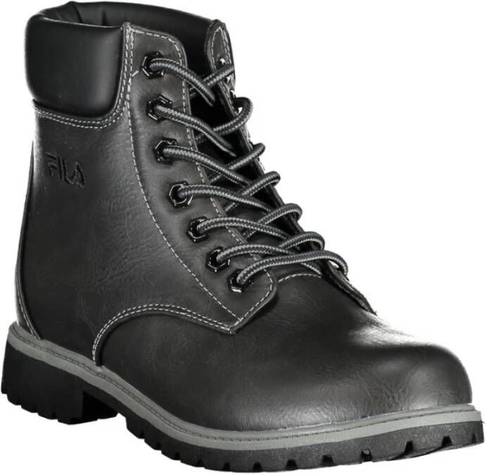 Fila Elegante Veterschoenen met Geborduurde Accenten Black Dames