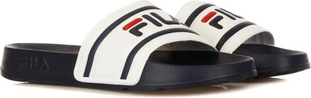 Fila Ergonomische Rubberen Slipper Wit Marineblauw White Heren