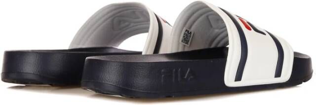 Fila Ergonomische Rubberen Slipper Wit Marineblauw White Heren