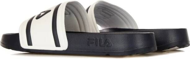 Fila Ergonomische Rubberen Slipper Wit Marineblauw White Heren