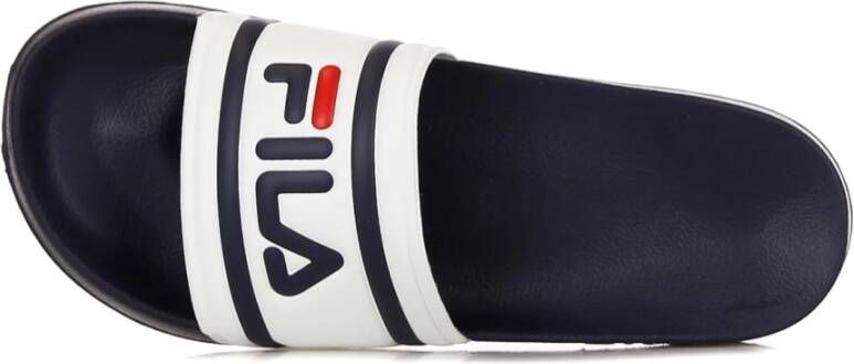 Fila Ergonomische Rubberen Slipper Wit Marineblauw White Heren