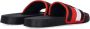 Fila Gestreepte Zwarte Heren Slippers Black Heren - Thumbnail 7