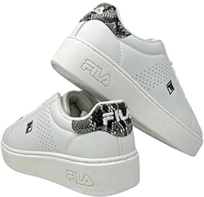 Fila Hoge Top Sneakers Wit Zwart White Dames