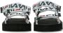 Fila Logo sandalen Zwart Dames - Thumbnail 4