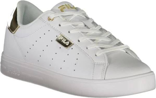 Fila Luxe Veterschoenen met Gouden Accenten White Dames