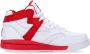 Fila Mid M-Squad Basketbalschoen Wit Rood White Heren - Thumbnail 4