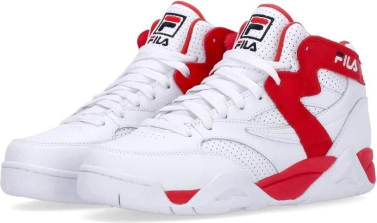 Fila Mid M-Squad Basketbalschoen Wit Rood White Heren