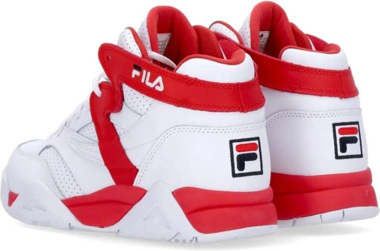 Fila Mid M-Squad Basketbalschoen Wit Rood White Heren