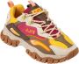 Fila Damen Retro Laufschuh Low Ray Tracer Tr2 Women Golden Cream-Carmine - Thumbnail 3