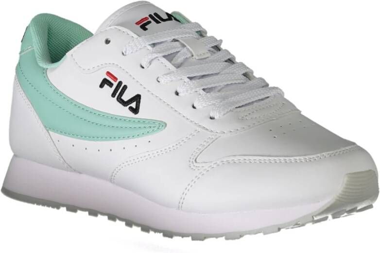 Fila Sportieve Veterschoenen Wit Contrast Logo White Dames