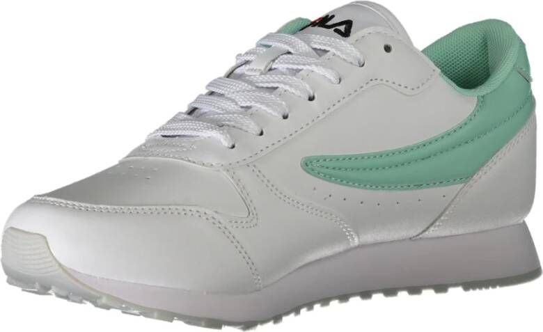 Fila Sportieve Veterschoenen Wit Contrast Logo White Dames