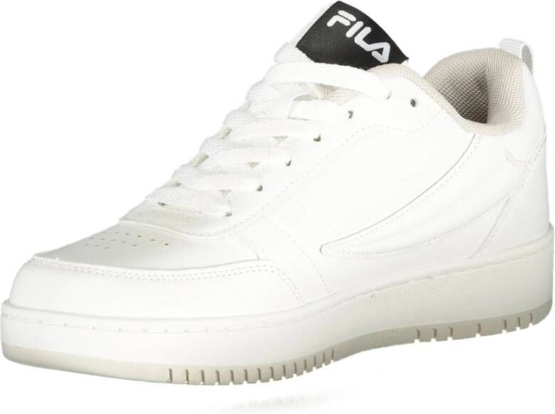 Fila Sportieve witte vetersneakers met borduurwerk White Dames