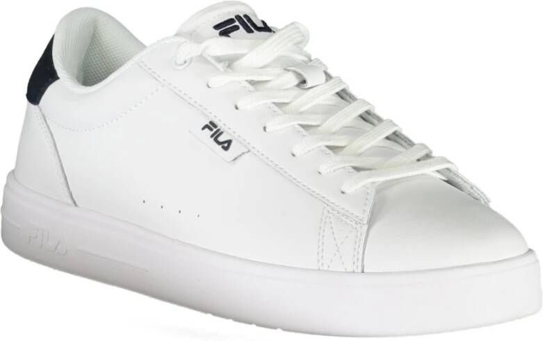 Fila Sportieve witte vetersneakers met contrastdetails White Heren