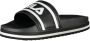 Fila Zwarte wigslippers met logodetail Black Dames - Thumbnail 4