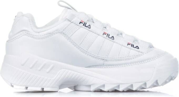 Fila Wit Rood Lage Top Dames Sneakers White Unisex