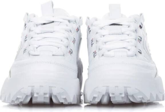 Fila Wit Rood Lage Top Dames Sneakers White Unisex