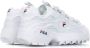 Fila Wit Rood Lage Top Dames Sneakers White Unisex - Thumbnail 8