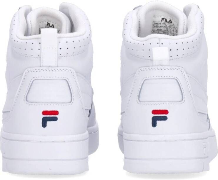 Fila Witte High-Top Sneaker Vetersluiting White Heren