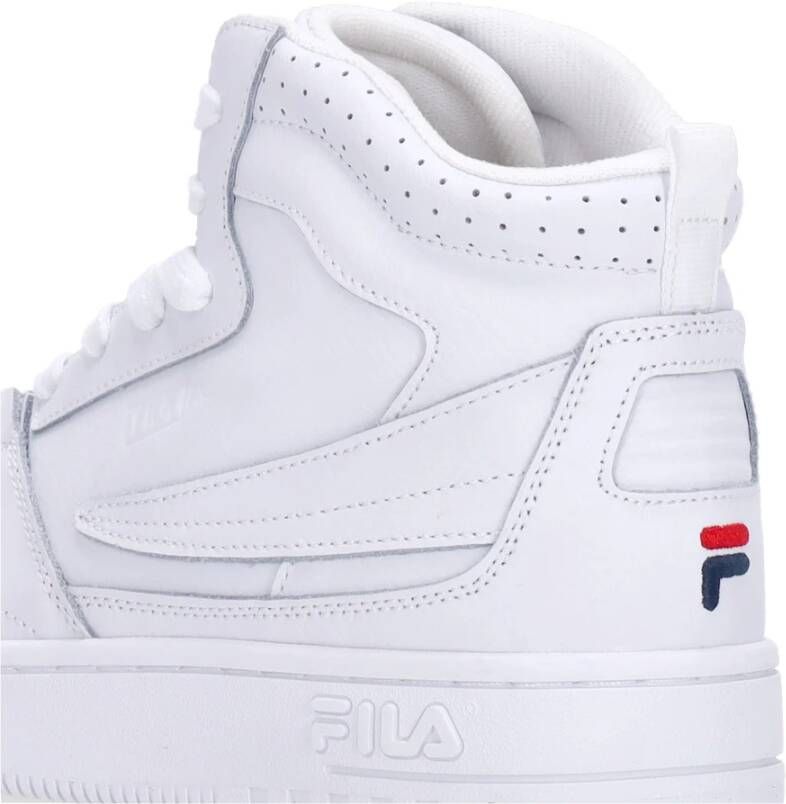 Fila Witte High-Top Sneaker Vetersluiting White Heren