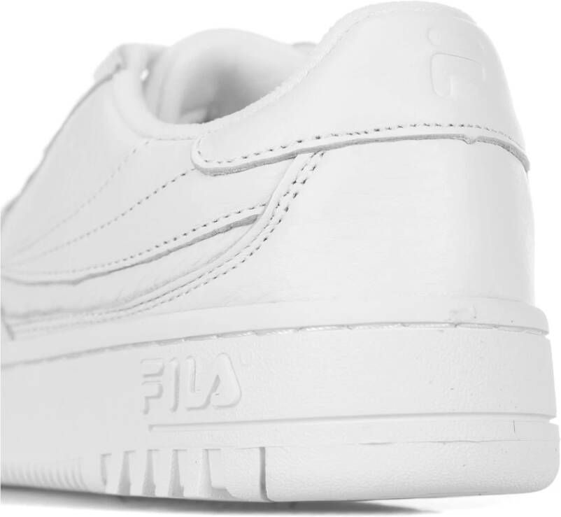 Fila Witte lage eco-leren sneaker White Dames