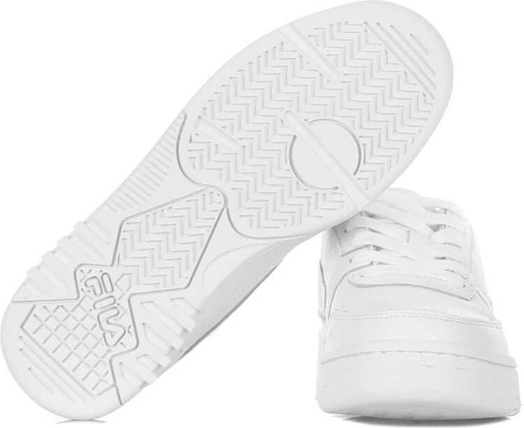 Fila Witte lage eco-leren sneaker White Dames