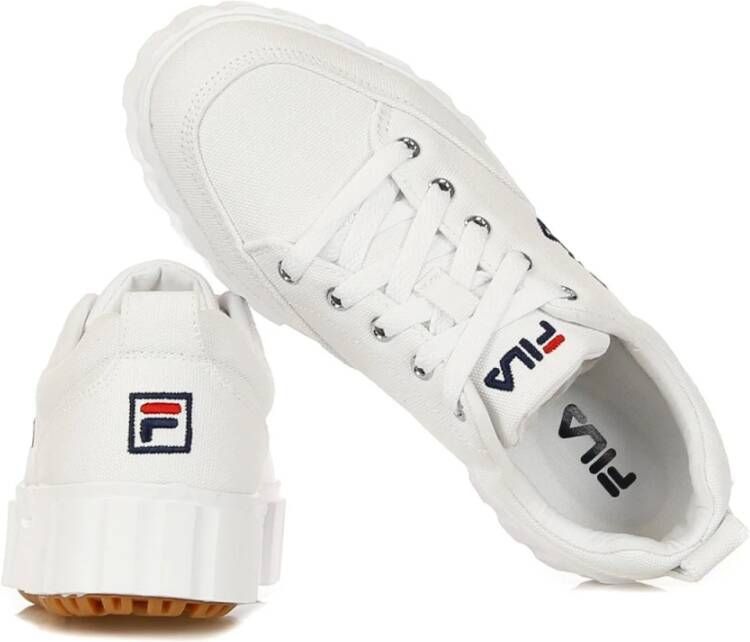 Fila Witte Lage Sandblast Damessneakers White Dames