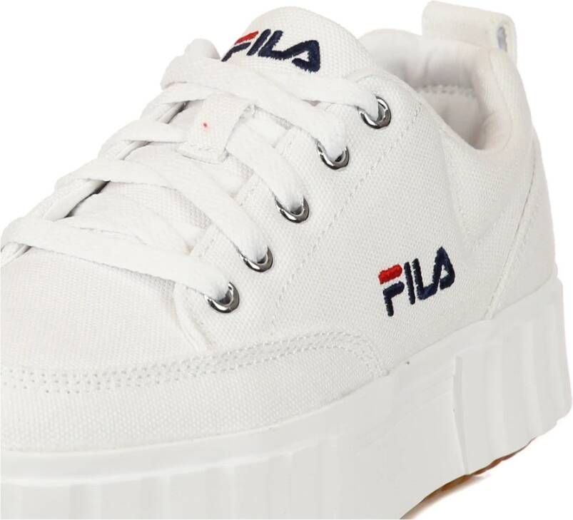 Fila Witte Lage Sandblast Damessneakers White Dames