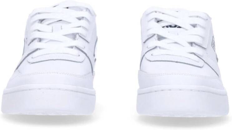 Fila Witte Lage Top Sneaker Leren Rubberen Zool White Heren