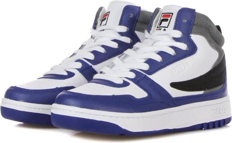 Fila Witte Mid Sneaker met Geborduurd Logo Blue Heren